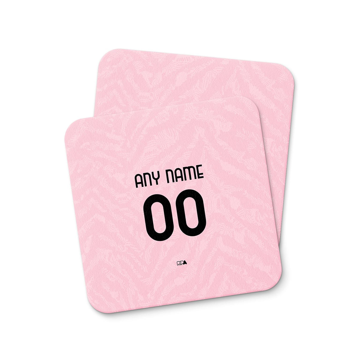Coaster with the Juventus 2026-27 Away football shirt design by RIPA Football