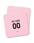Coaster with the Juventus 2026-27 Away football shirt design by RIPA Football