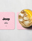 Coaster with the Juventus 2026-27 Away football shirt design by RIPA Football