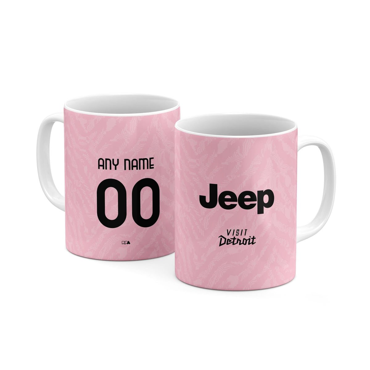 Mug with the Juventus 2026-27 Away football shirt design by RIPA Football