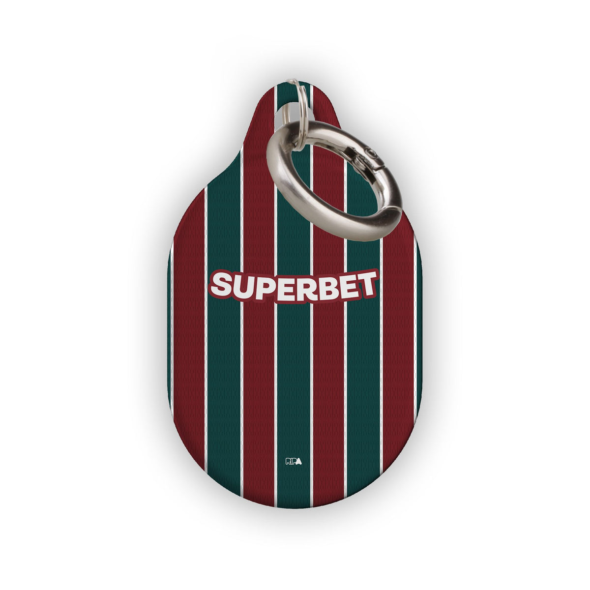 AirTag holder with the Fluminense 2026 Home football shirt design by RIPA Football
