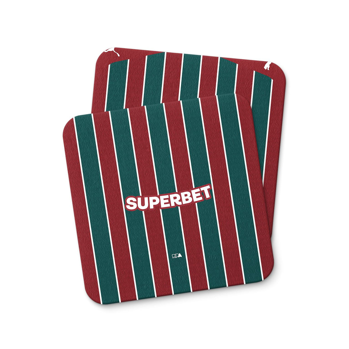 Coaster with the Fluminense 2026 Home football shirt design by RIPA Football