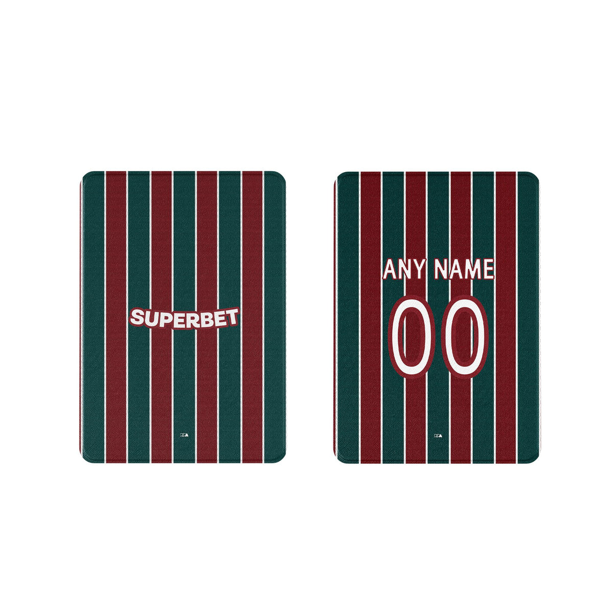 iPad case with the Fluminense 2026 Home football shirt design by RIPA Football