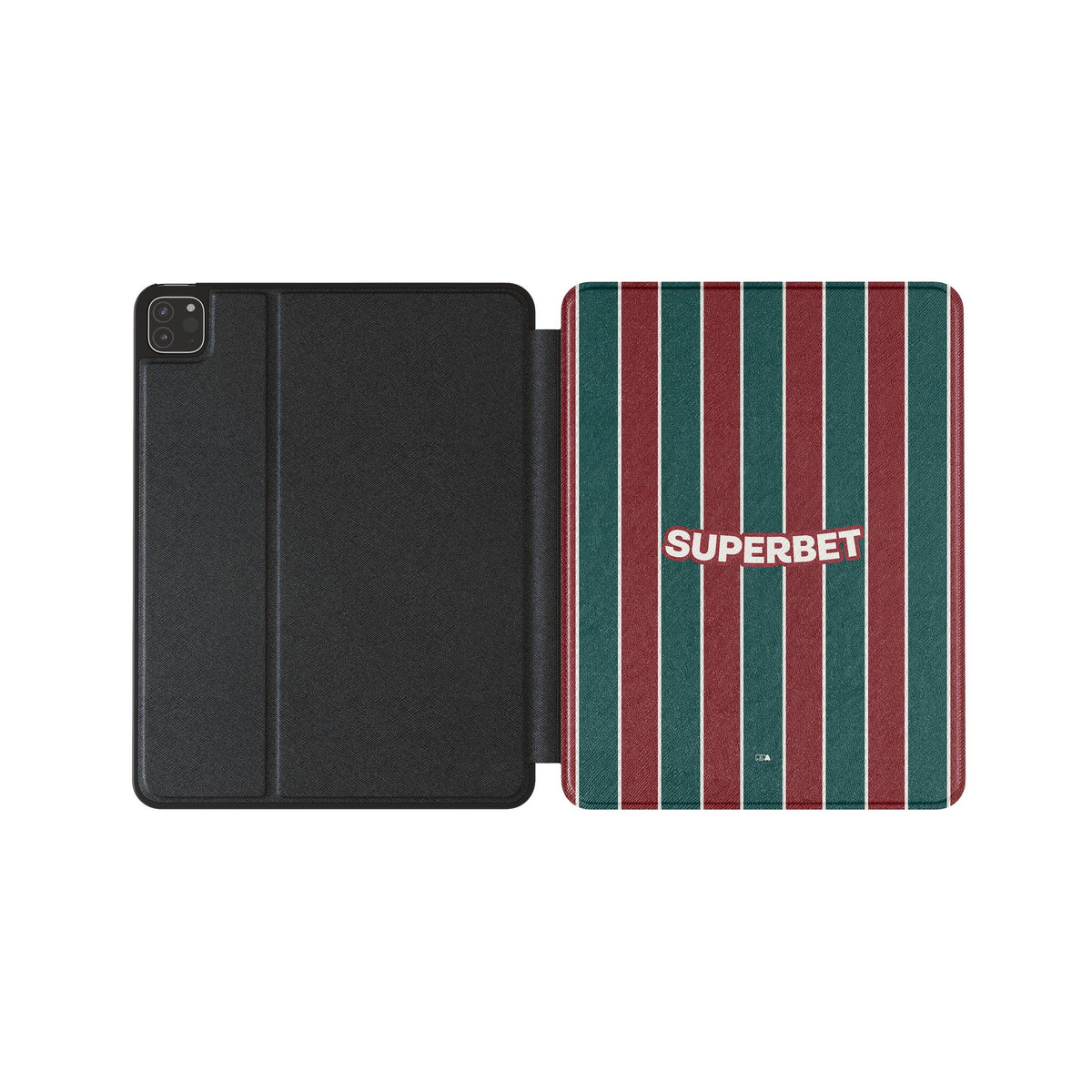 iPad case with the Fluminense 2026 Home football shirt design by RIPA Football