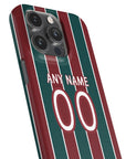 Phone case with the Fluminense 2026 Home football shirt design by RIPA Football