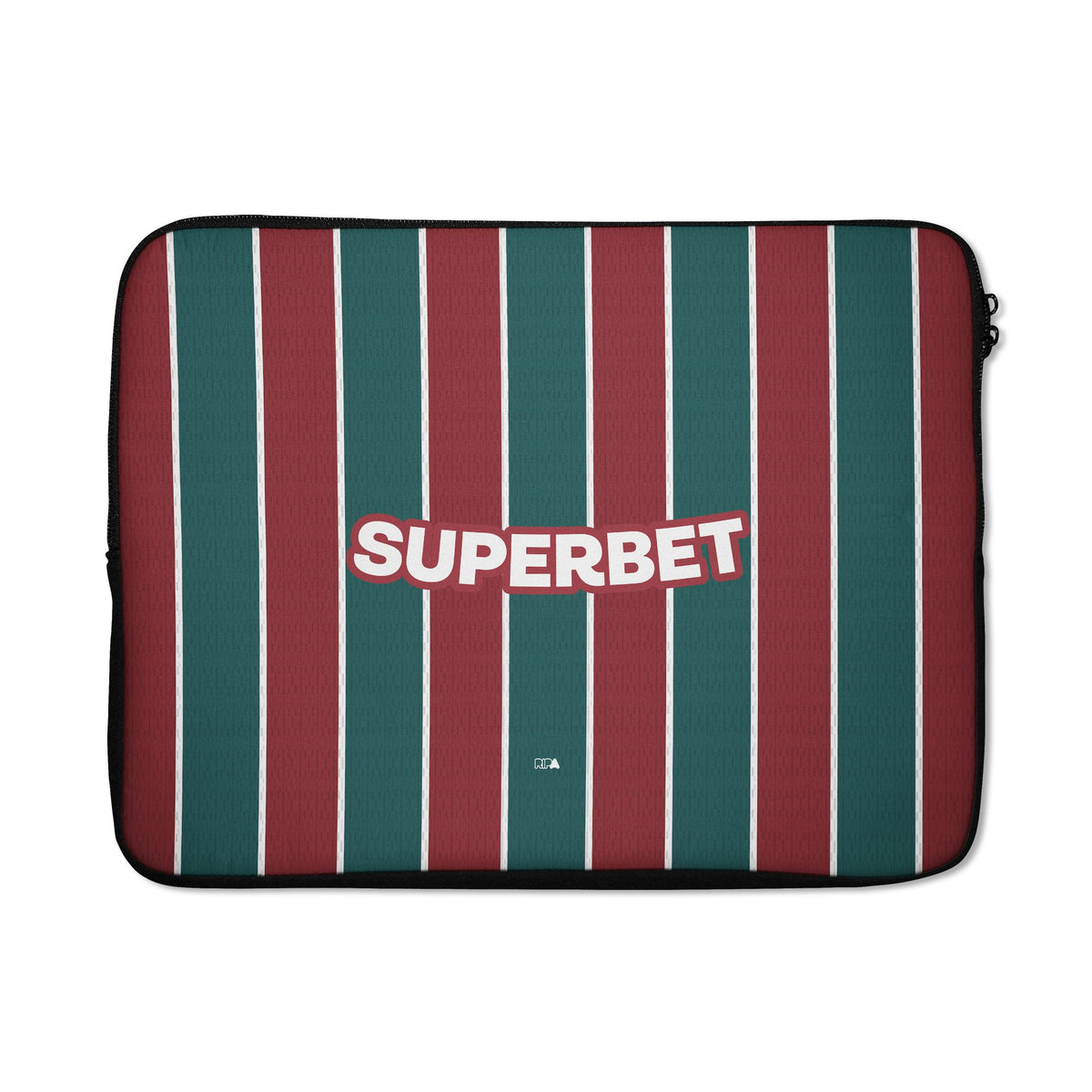 Laptop sleeve with the Fluminense 2026 Home football shirt design by RIPA Football