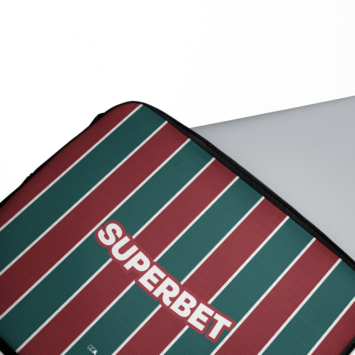 Laptop sleeve with the Fluminense 2026 Home football shirt design by RIPA Football