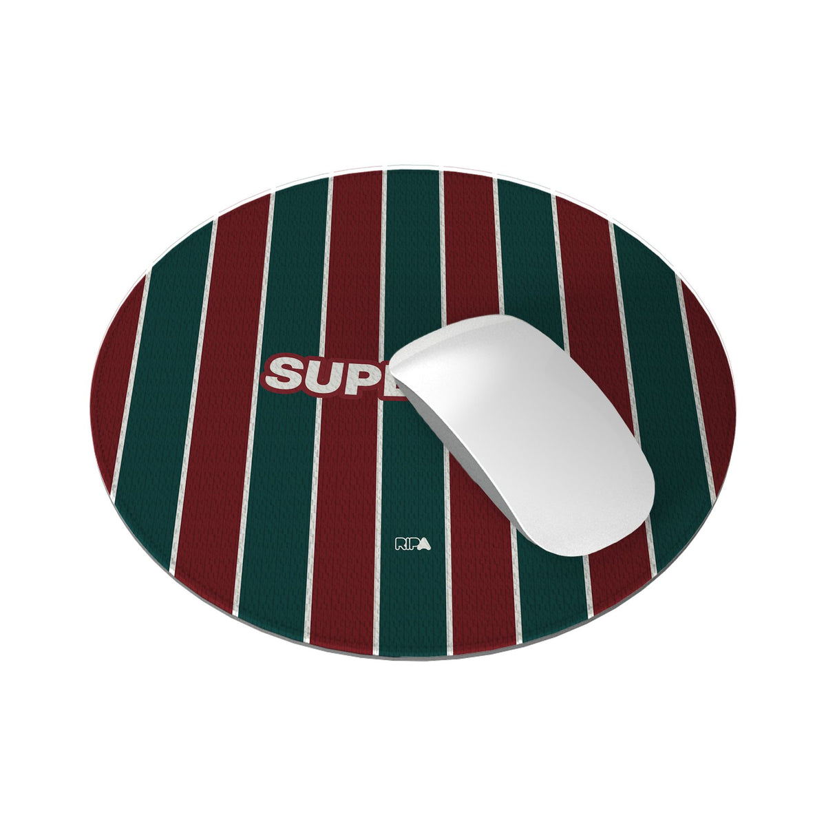 Mouse pad with the Fluminense 2026 Home football shirt design by RIPA Football