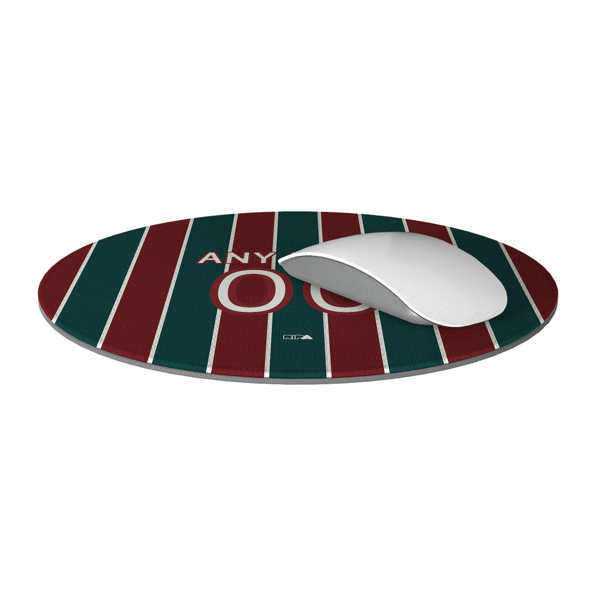 Mouse pad with the Fluminense 2026 Home football shirt design by RIPA Football