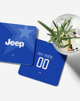 Coaster with the Juventus 2014-15 Away football shirt design by RIPA Football