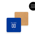 Coaster with the Juventus 2014-15 Away football shirt design by RIPA Football