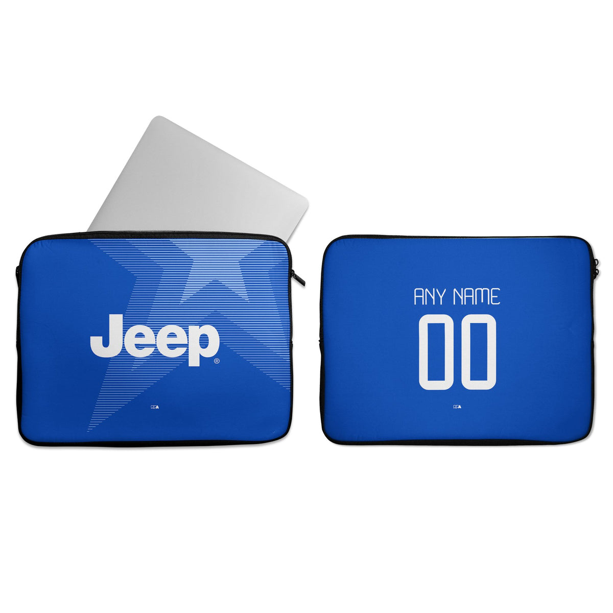 Laptop sleeve with the Juventus 2014-15 Away football shirt design by RIPA Football