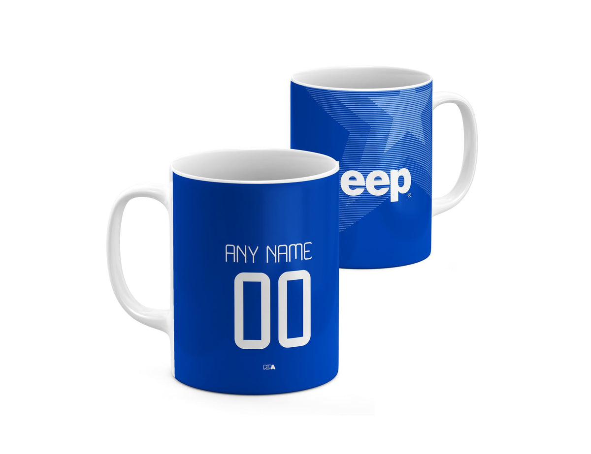 Mug with the Juventus 2014-15 Away football shirt design by RIPA Football