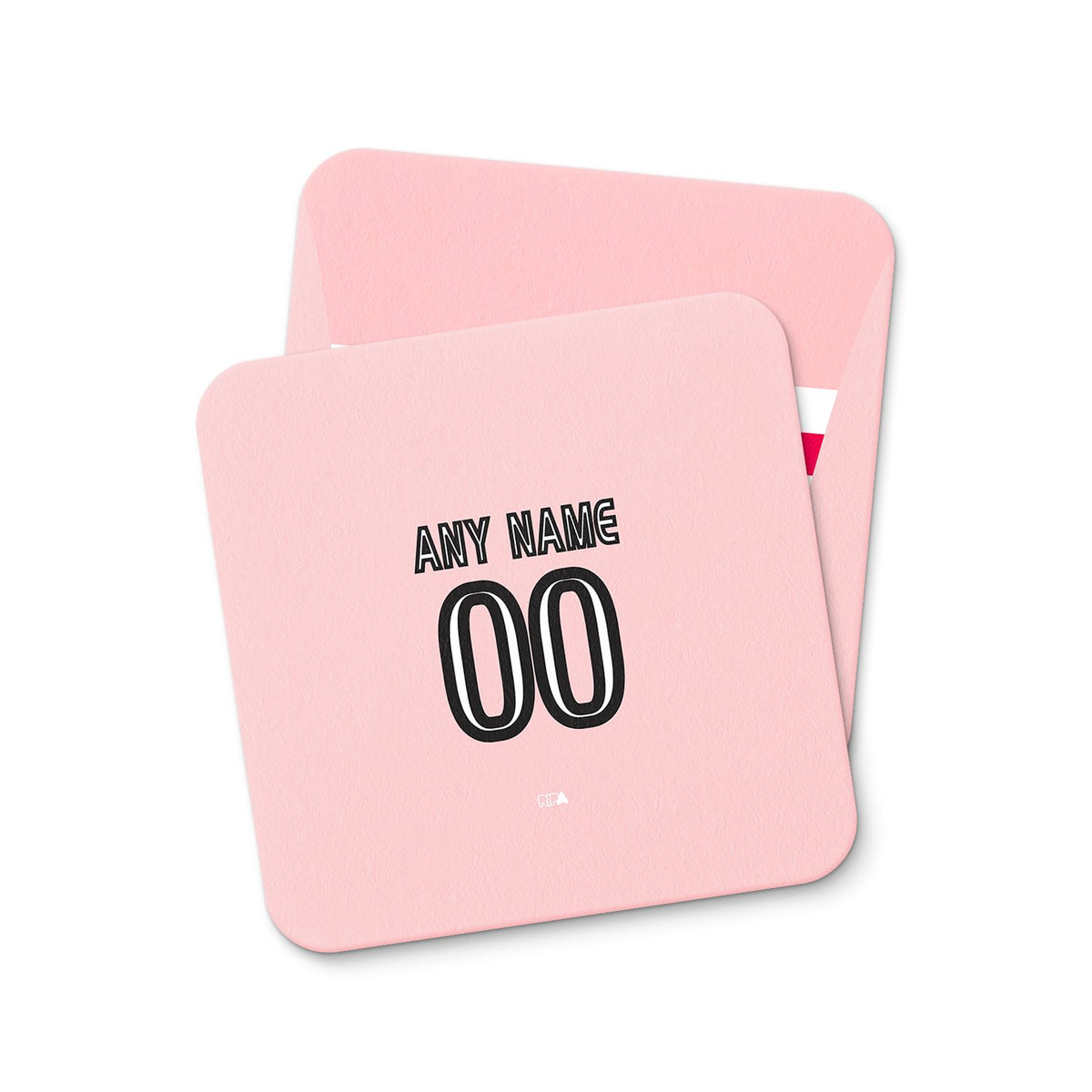 Coaster with the Juventus 2015-16 Away football shirt design by RIPA Football