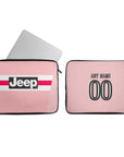 Laptop sleeve with the Juventus 2015-16 Away football shirt design by RIPA Football