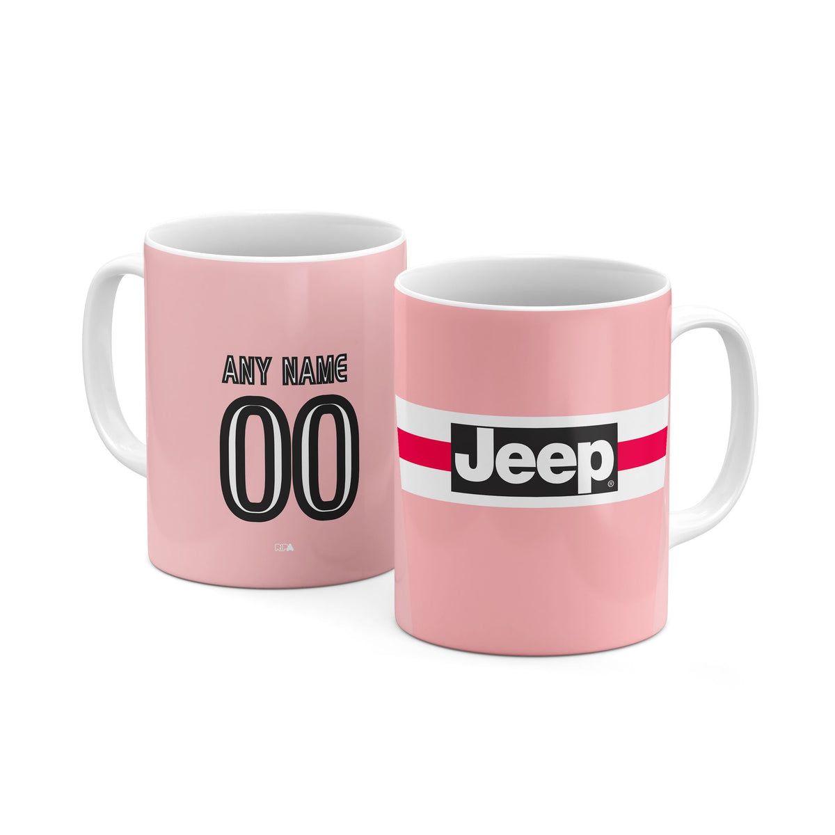 Mug with the Juventus 2015-16 Away football shirt design by RIPA Football