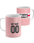 Mug with the Juventus 2015-16 Away football shirt design by RIPA Football