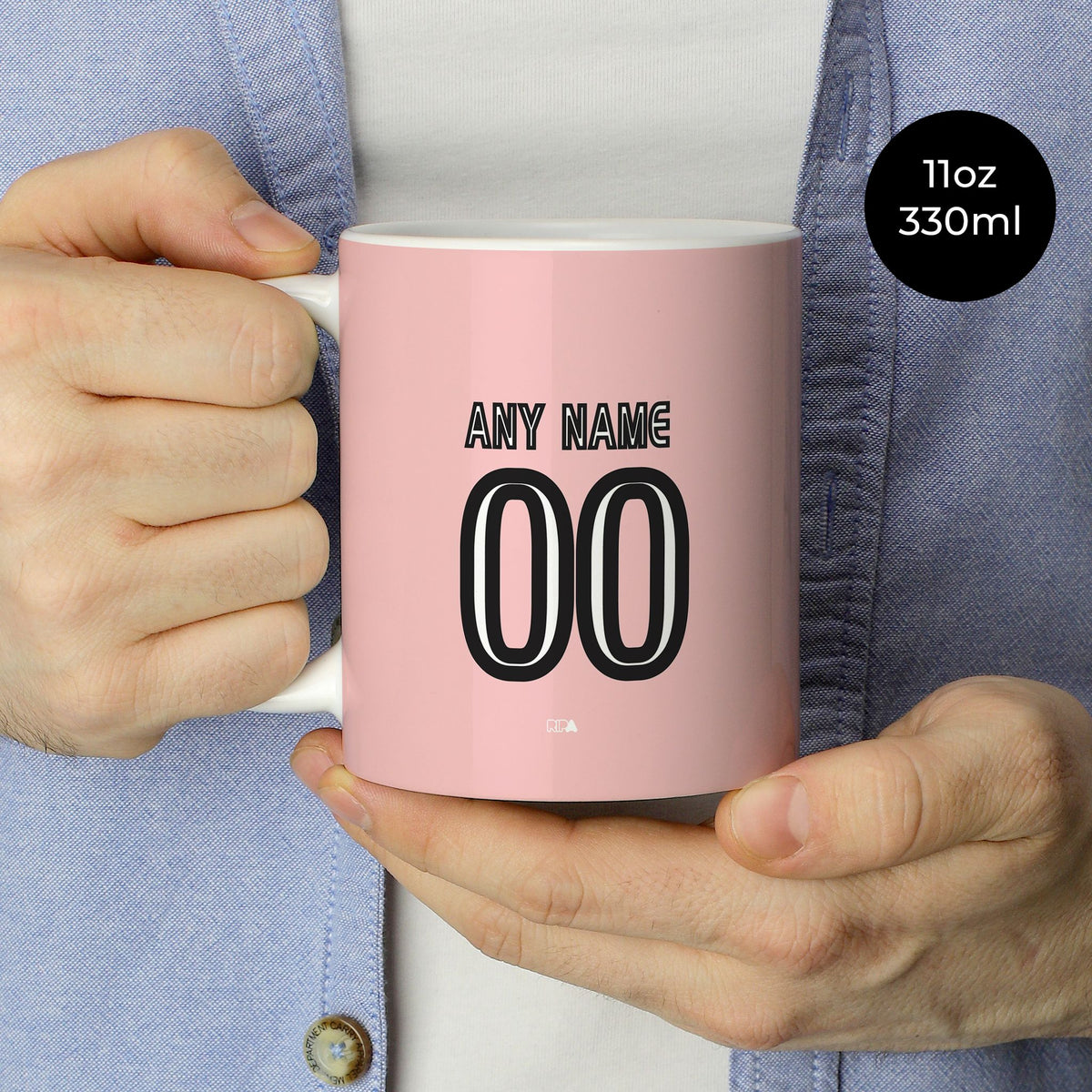 Mug with the Juventus 2015-16 Away football shirt design by RIPA Football