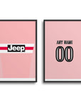Print with the Juventus 2015-16 Away football shirt design by RIPA Football