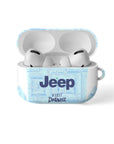 AirPods case with the Juventus 2025-26 Away football shirt design by RIPA Football