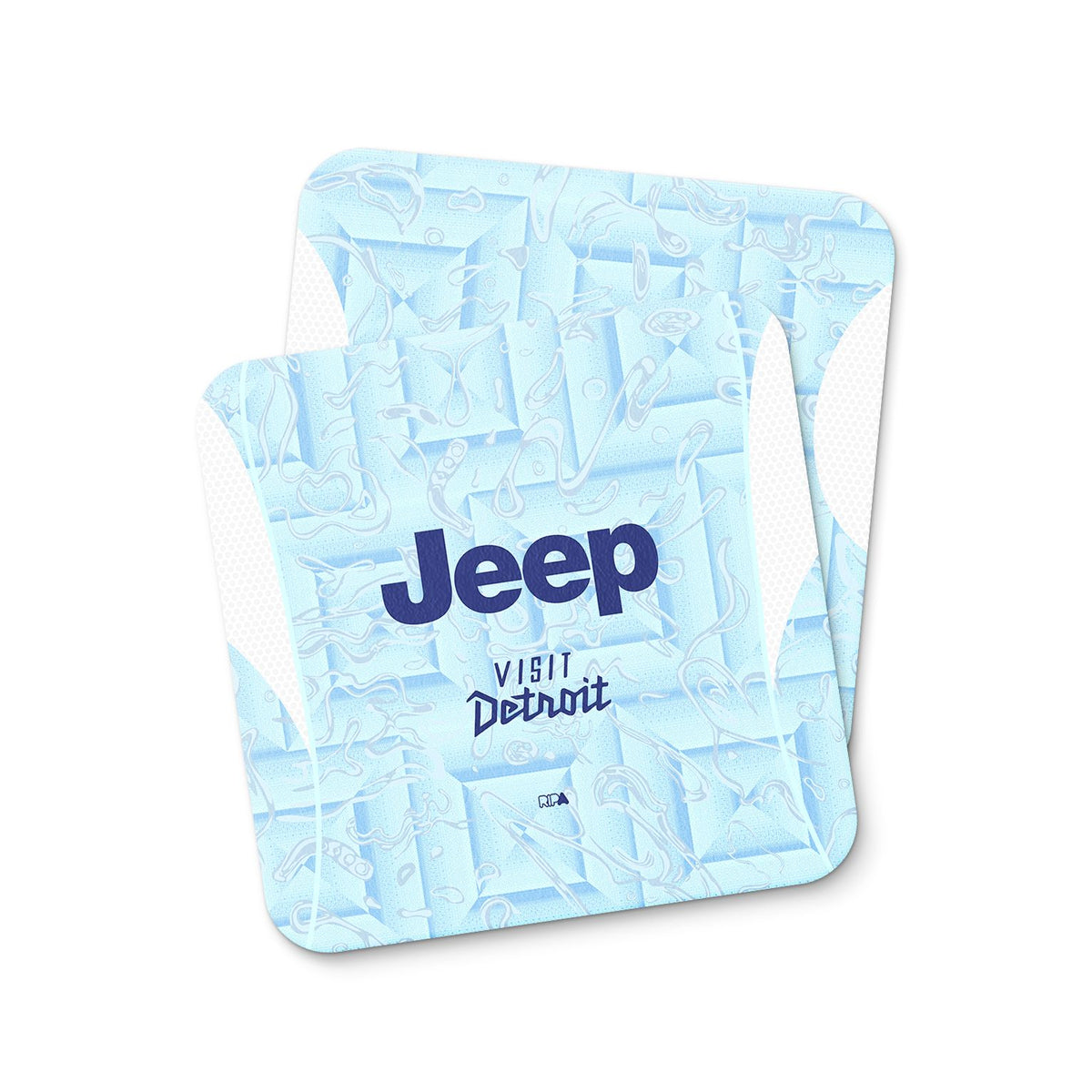 Coaster with the Juventus 2025-26 Away football shirt design by RIPA Football