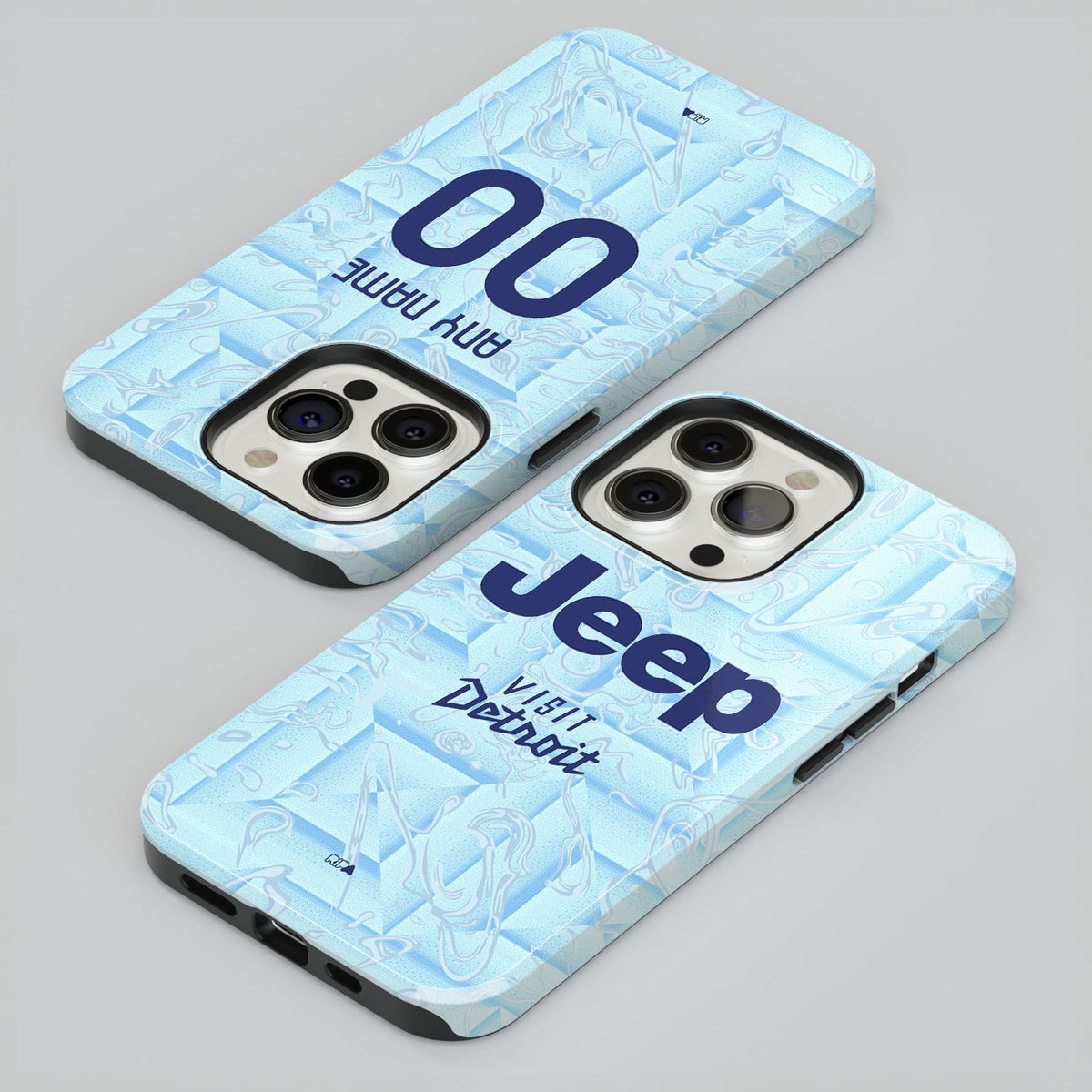 Phone case with the Juventus 2025-26 Away football shirt design by RIPA Football