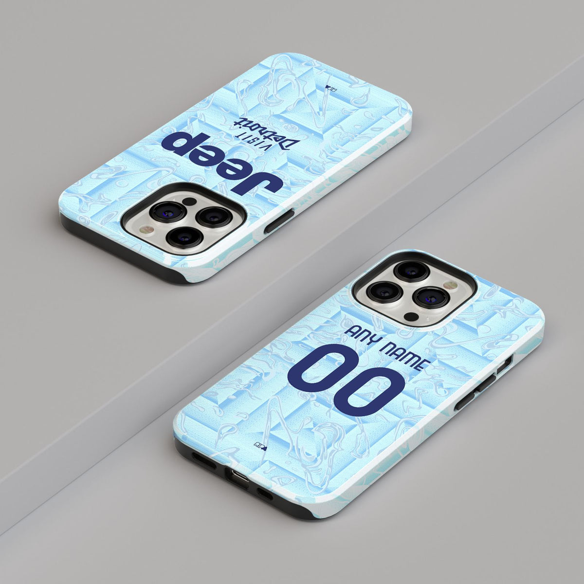Phone case with the Juventus 2025-26 Away football shirt design by RIPA Football