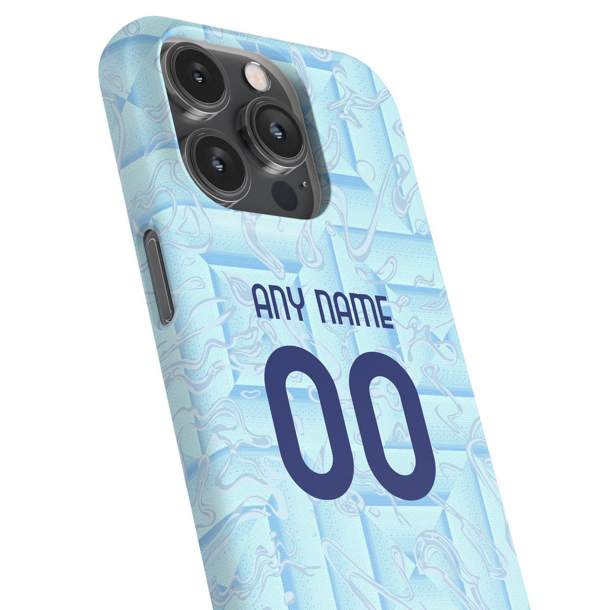 Phone case with the Juventus 2025-26 Away football shirt design by RIPA Football