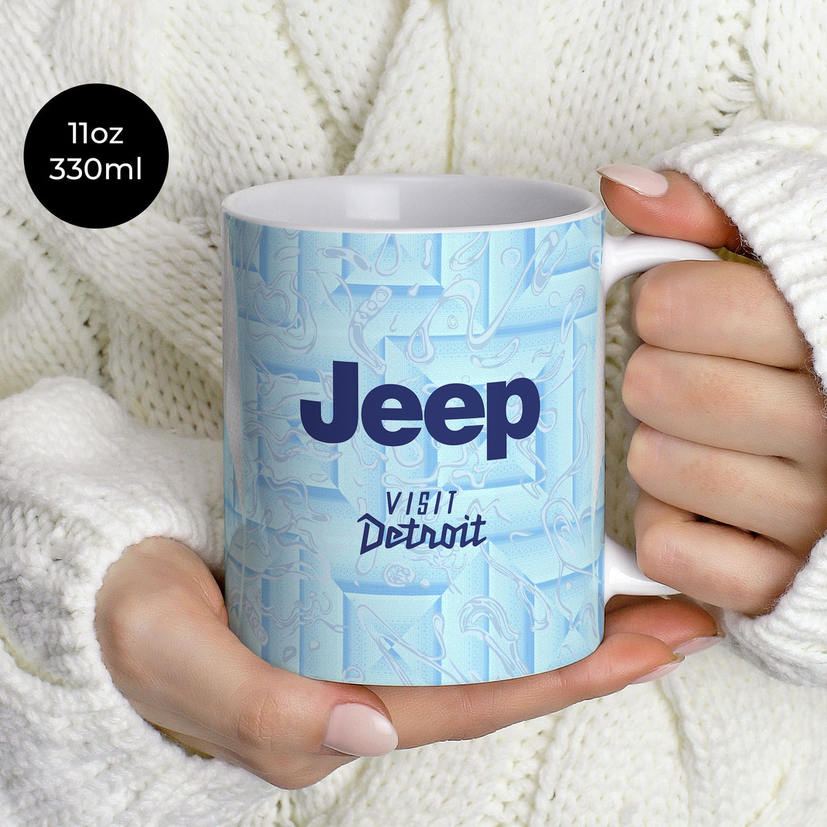 Mug with the Juventus 2025-26 Away football shirt design by RIPA Football