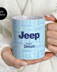 Mug with the Juventus 2025-26 Away football shirt design by RIPA Football