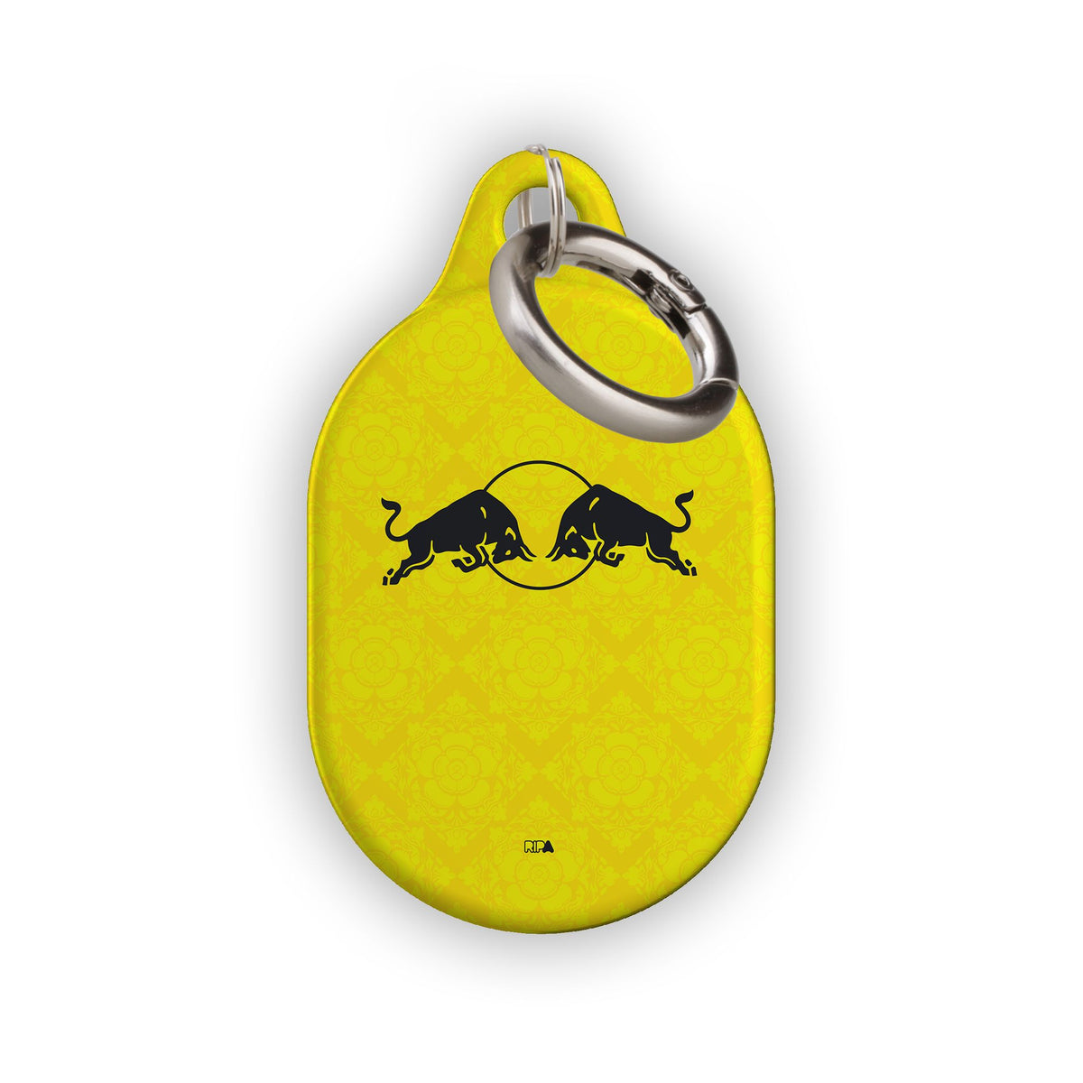 AirTag holder with the Leeds United 2026-27 Away football shirt design by RIPA Football