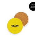 Coaster with the Leeds United 2026-27 Away football shirt design by RIPA Football