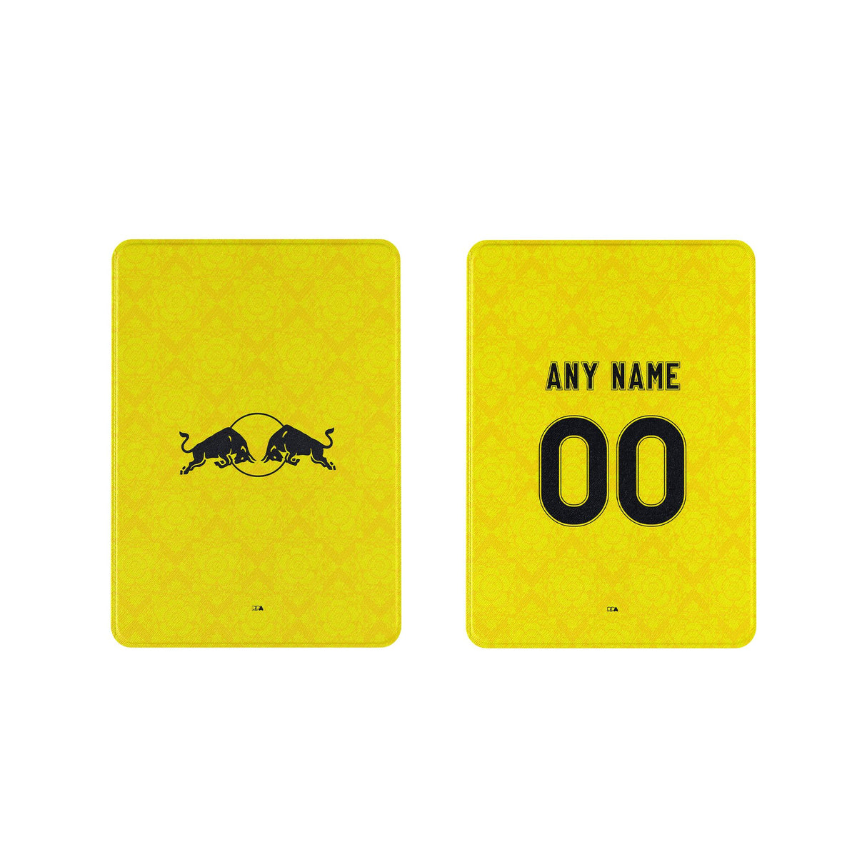 iPad case with the Leeds United 2026-27 Away football shirt design by RIPA Football