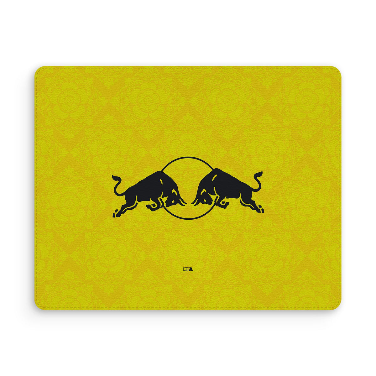 Mouse pad with the Leeds United 2026-27 Away football shirt design by RIPA Football