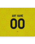 Mouse pad with the Leeds United 2026-27 Away football shirt design by RIPA Football