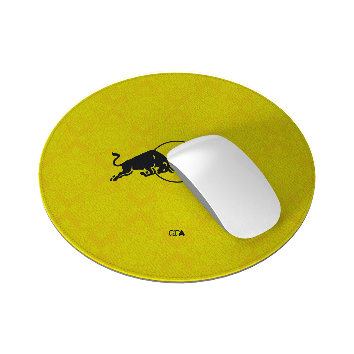 Mouse pad with the Leeds United 2026-27 Away football shirt design by RIPA Football