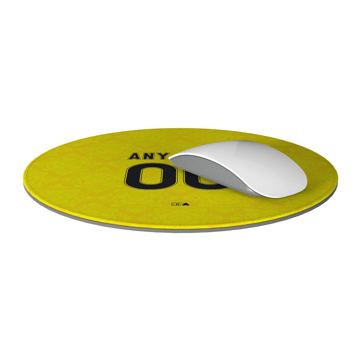 Mouse pad with the Leeds United 2026-27 Away football shirt design by RIPA Football