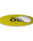 Mouse pad with the Leeds United 2026-27 Away football shirt design by RIPA Football