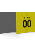 Mouse pad with the Leeds United 2026-27 Away football shirt design by RIPA Football