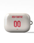 AirPods case with the Liverpool 2025-26 Away football shirt design by RIPA Football