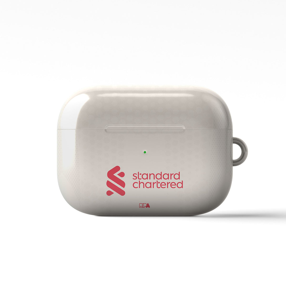 AirPods case with the Liverpool 2025-26 Away football shirt design by RIPA Football