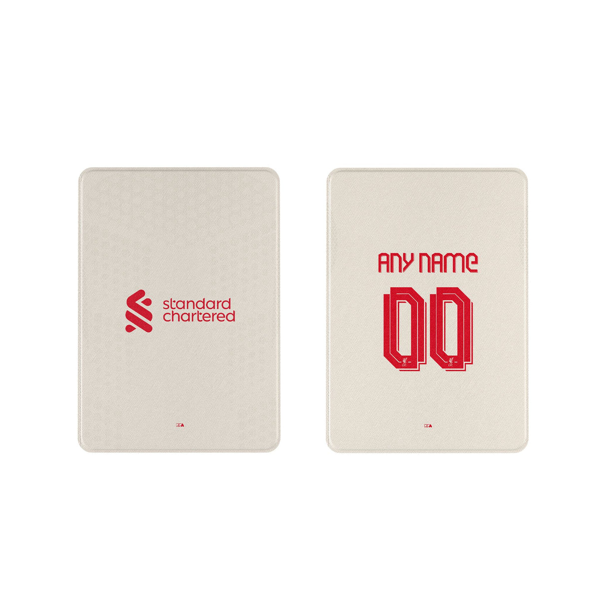 iPad case with the Liverpool 2025-26 Away football shirt design by RIPA Football