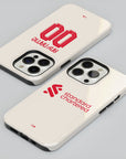 Phone case with the Liverpool 2025-26 Away football shirt design by RIPA Football