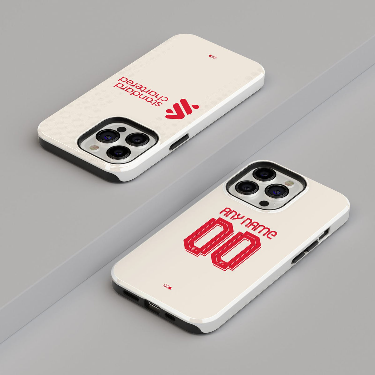 Phone case with the Liverpool 2025-26 Away football shirt design by RIPA Football