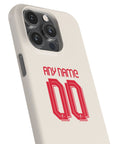 Phone case with the Liverpool 2025-26 Away football shirt design by RIPA Football