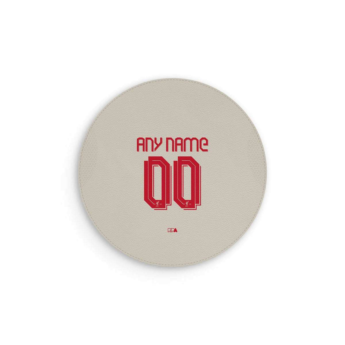 Mouse pad with the Liverpool 2025-26 Away football shirt design by RIPA Football
