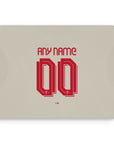 Mouse pad with the Liverpool 2025-26 Away football shirt design by RIPA Football