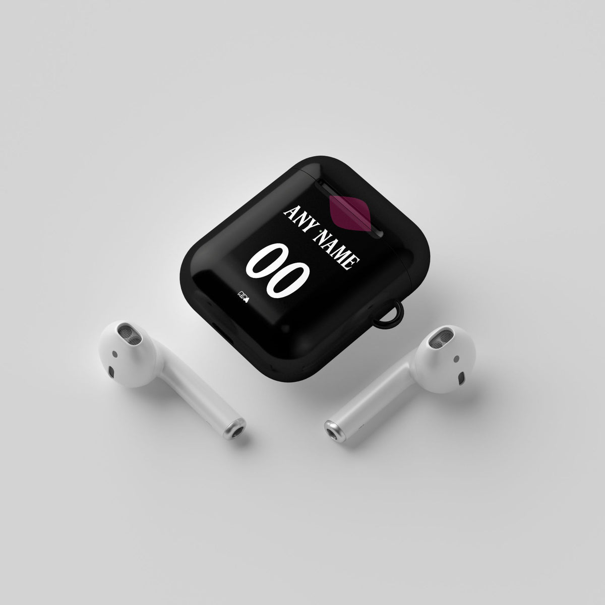 AirPods case with the Liverpool 2026-27 Third football shirt design by RIPA Football