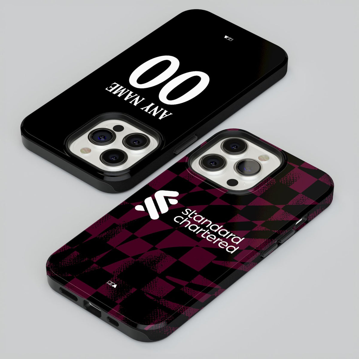 Phone case with the Liverpool 2026-27 Third football shirt design by RIPA Football