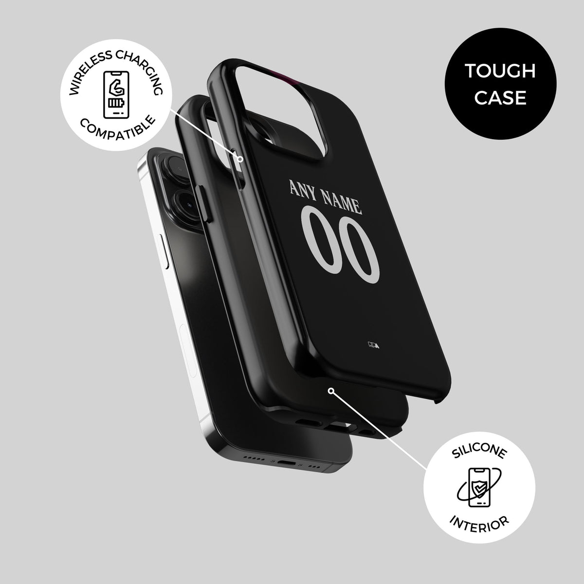 Phone case with the Liverpool 2026-27 Third football shirt design by RIPA Football